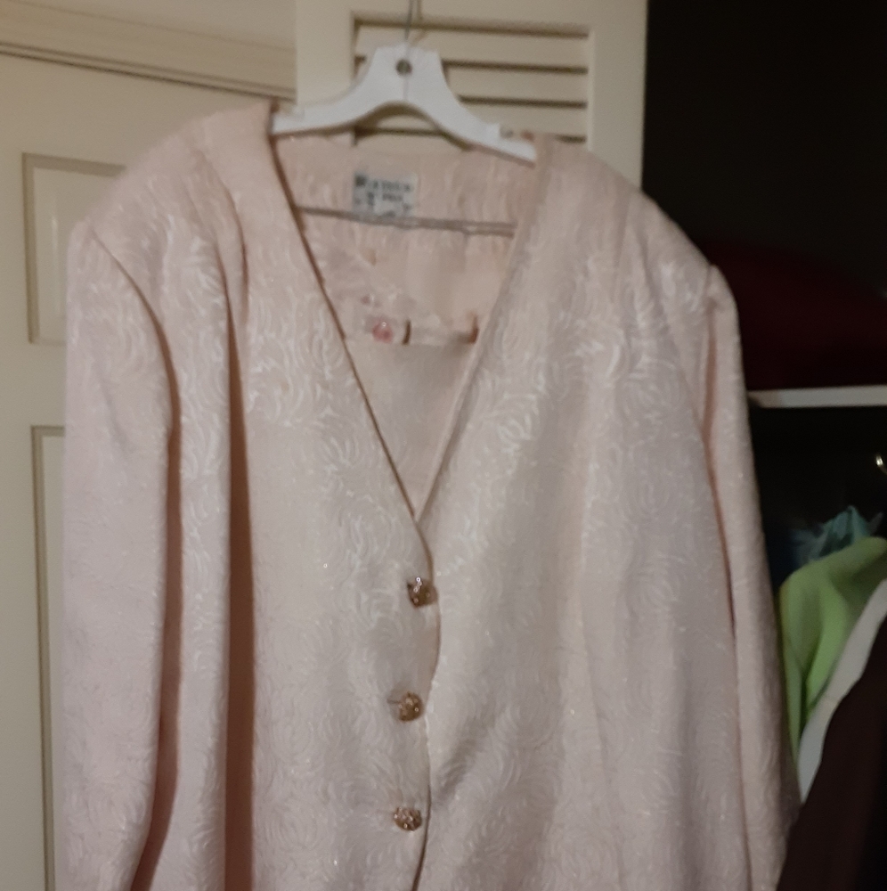 Women's peach suit by Lilly And Taylor